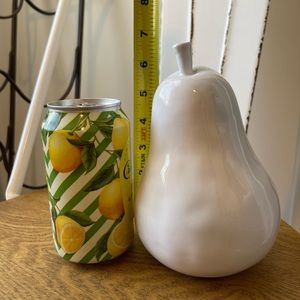 White ceramic pear